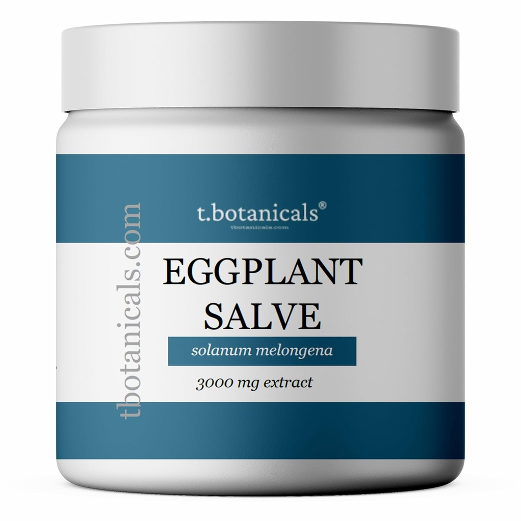 Eggplant Extract Cream for Skin Disorders, 3000 mg Extract, Eggplant Salve, Broad Spectrum Eggplant Extract, Balm for Skin Disorders, Eggplant Cream