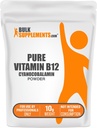 BulkSupplements.com Pure Cyanocobalamine (Vitamine B12) Poudre - B 12 Vitamine - B12 Vitamines - Vitamine végétale - B12 Cyanocobalamine - B12 Supplément - Vitamines énergétiques (10 grammes - 0,35 oz)