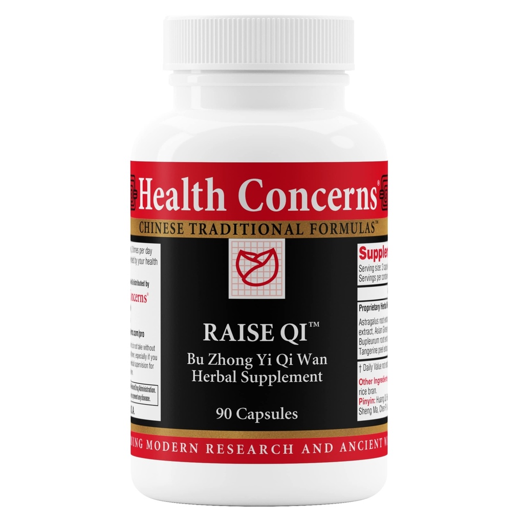 Problèmes de santé Augmenter Qi – Soutien du système énergétique et immunitaire – Bu Zhong Yi Qi Wan Formula – Astragalus, Ginseng & Dong Quai Herbal Supplément pour la faiblesse, la digestion et Yang Qi Balance – 90 Capsules