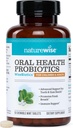NatureWise Probiotiques oraux pour la bouche mauvaise respiration - Menthe sans sucre à croquer - Lactobacillus reuteri Chewable - Probiotiques oraux pour les enfants et les adultes - Non-GMO États-Unis fabriqués - 50 Compte[50-Day Supply]