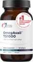 Designs for Health OmegAvail TG1000 - TG (Triglyceride) Fish Oil Supplement with EPA/DHA - Highly Concentrated 1000mg Omega-3 Per Softgel - Natural Lemon Flavor + No Fishy Aftertaste (60 Softgels)