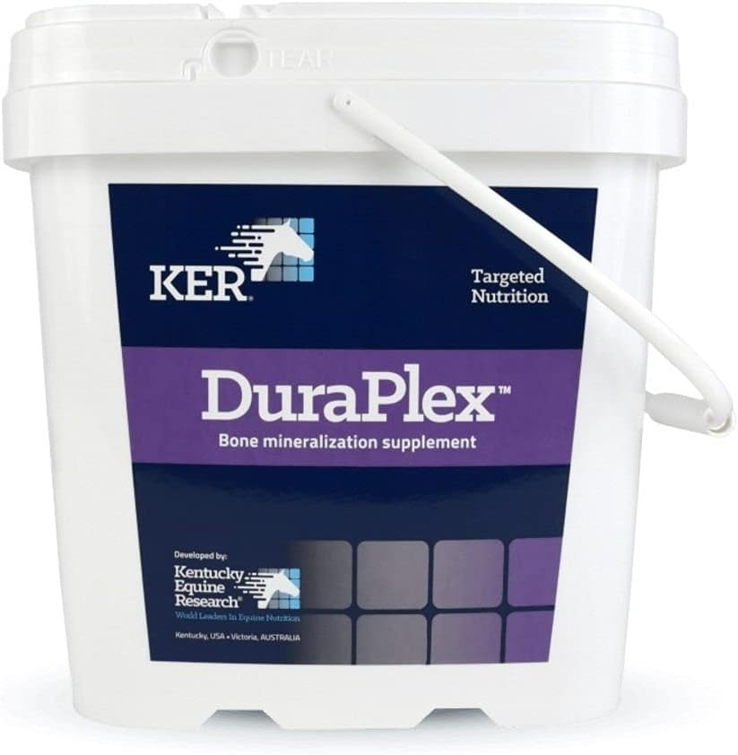 Kentucky Equine Research DuraPlex: Supplément de minéralisation osseuse, 4 kg (66 portions)