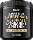Magnésium L-Thréonate Capsules 500mg Magnésium Glycinate 500mg et plus Supplément - 120 Capsules - Avantages impressionnants pour soutenir l'humeur positive, la croissance musculaire, le système immunitaire, la santé du cerveau et Focus