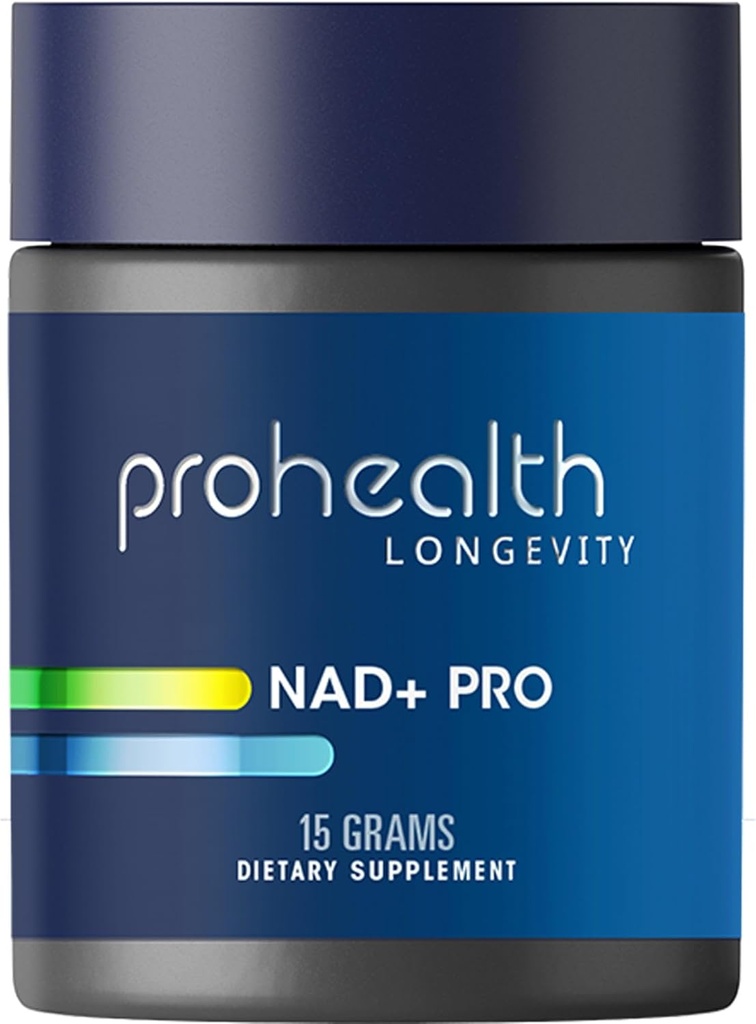 ProHealth NAD+ Pro (15 grammes) - NAD+ Formule de stimulation - Pure Nicotinamide Adenine Dinucléotide Biodisponible Poudre Longévité