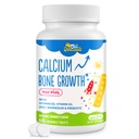 Supplément de calcium 500 MG avec vitamine D3 et K2, zinc, magnésium et prébiotiques. Vitamines pour enfants. Résistance aux os, absorption élevée, amandes orange, non OGM, sans gluten, 60 onglets