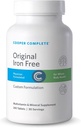 Cooper Complete - Sans fer multivitamine original - Supplément multivitamine et minéral quotidien - 30 portions par bouteille. Boîte de 2