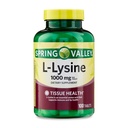 Comprimés L-Lysine 1000mg – Acides aminés essentiels pour le soutien immunitaire, la formation de collagène et la santé de la peau – Supplément Lysine à haute capacité, 100comptes, sans gluten (paquet de 1)