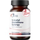 Conceptions pour la santé S-acétyl Glutathion Synergy - 200mg S-A-GSH avec NAC + vitamine B6 - Supplément anti-OGM pour aider à soutenir la désintoxication normale (60 capsules)