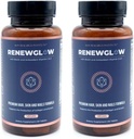SRILabs Renewglow Biotin Supplément de croissance des cheveux de 5000mcg pour les femmes 40 Plus - Gotu Kola Vitamine E, C Zinc pour les cheveux, la peau et les ongles sains – avec 27 nutriments améliorant la beauté