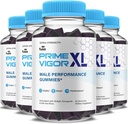 (5 Pack) Prime Vigor XL Gummies PrimeVigor XL Me Gummy Supplément, Prime Vigor Maximum Strength Advanced Shilajit Irish Sea Moss Fenugreek Gummies for Men Energy & Vitality Support (5 Month Supply)