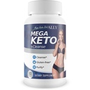 Mega Keto Diet + Cleanse - Aide à la réduction de la bloate de Gut - Blast Out Carbs pour soutenir le nettoyage de la kétose - Digestive Cleansing Ketogenic Support - Body Cleanse & Liver Cleanse - Aide à la santé globale