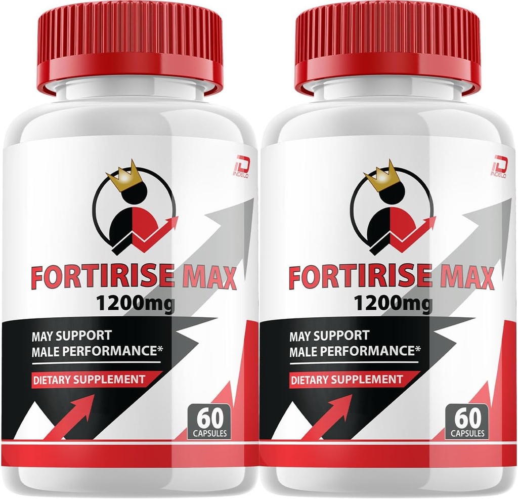 Fortiris Max pour hommes Capsules - FortirisMax Vitamine Complex Pills, Fortirize Max Advanced Performance, Toutes les évaluations de la formule de soutien naturel (2 Pack – 120 Capsules)