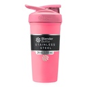 Bouteille de mélange en acier inoxydable isolant Sport avec fouet à fils, 24-Ounce, rose – Serrures de protéines et hydratation pour les athlètes et les passionnés de fitness, mélange facile, garde les boissons froides et verrouillables