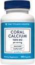 The Vitamine Shoppe Coral Calcium 1 500MG - Eco Safe Source of Calcium, Magnésium & Trace Minerals to Support Healthy Bones and Teeth (180 Capsules)