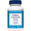 The Vitamine Shoppe Coral Calcium 1 500MG - Eco Safe Source of Calcium, Magnésium & Trace Minerals to Support Healthy Bones and Teeth (180 Capsules)