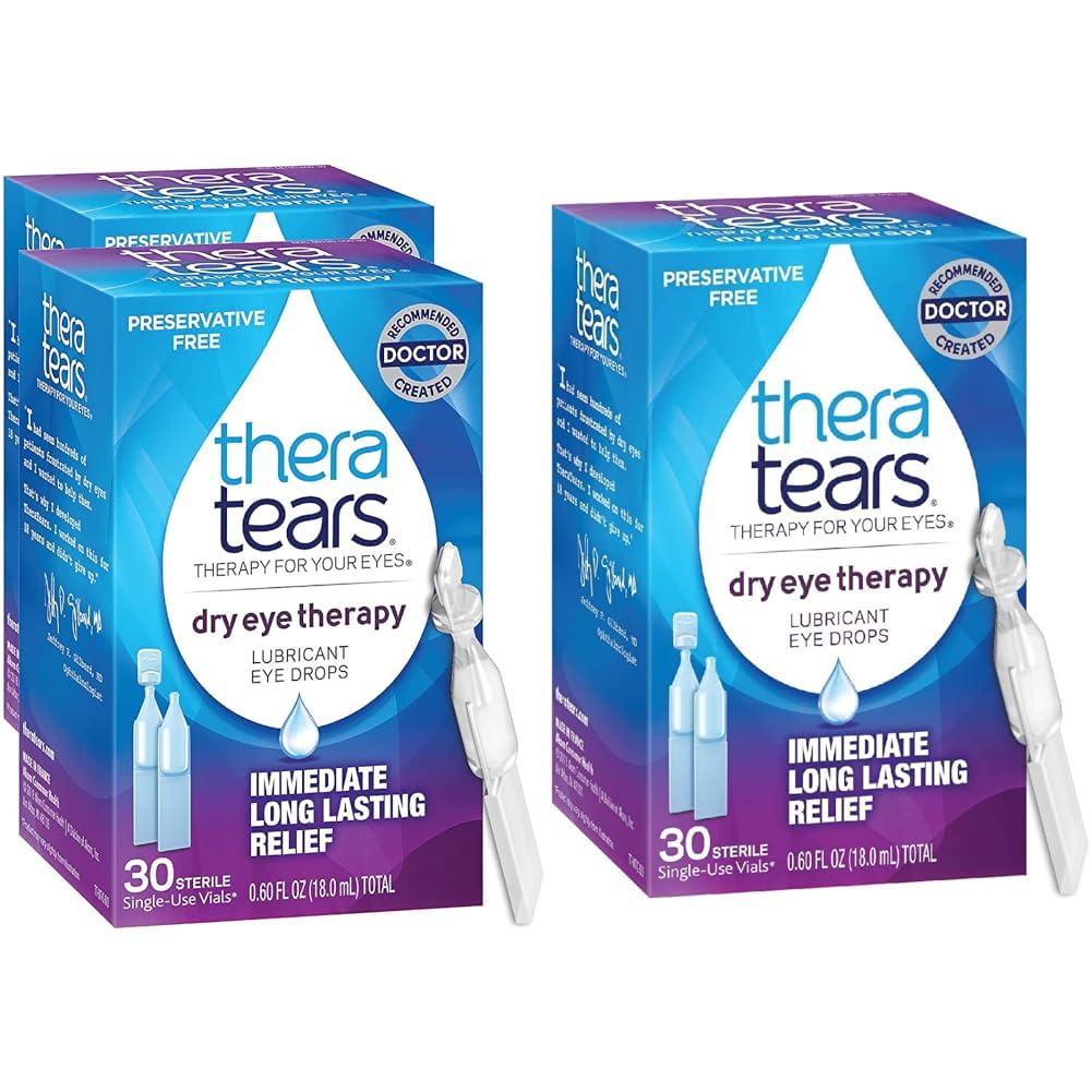 TheraTears Sec Eye Therapy Drops Eye Preservative Free 30 Vials 2 Pack Sec Eye Therapy Lubrifiant Eye Drops Preservative Free 30 Vials à usage unique