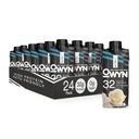 OWYN Pro Elite Végétalienne à base de haute protéine Shake, Vanille, 24-Pack, 32g Protéines végétales, Prébiotiques, Superaliments Verts pour l'entraînement et la récupération, 0g Net Carbs, Zéro sucre, Keto (24 Pack)