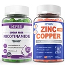 NEVISS Nicotinamide 500mg Gommies + Gommies de cuivre zinc