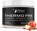 Thermo Pre - Supplément de soutien de fitness pour les styles de vie actifs - Pré-entraînement Support thermogénique et métabolique - Ingrédients naturels à base végétale - Cinnamon de pomme - 24 portions