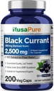 NusaPure Currant noir 10:1 Extrait, 250 mg équivalent à 2 500mg, par Veg Caps 200 Vegan, non-OGM