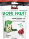 FACTEUR DE FORCE Noni Fruit Chews for Immunity and Skin Health Support, Supplément de jus de noni, Superaliments antioxydants à base végétale, sans gluten, et végétalien, Flaveur de baies de pommes, 30 Chews doux