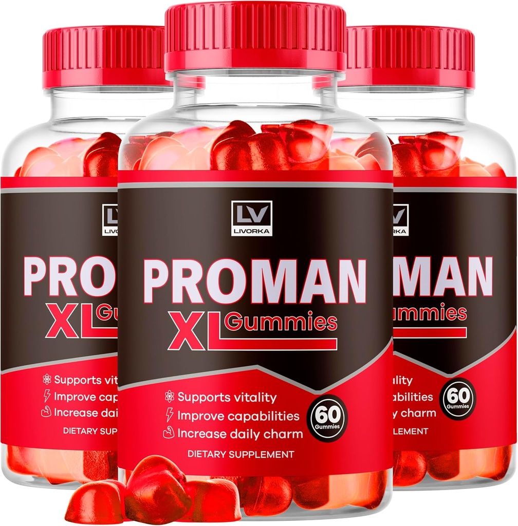 (3 Pack) Proman XL Gummies, Proman XL Gummies pour hommes, PromanXL Gummies Formule avancée, Proman XL Capsules, Proman XL Gummies Critiques, Proman XL Gummies Supplément Support, 180 Gummies pour 3 mois