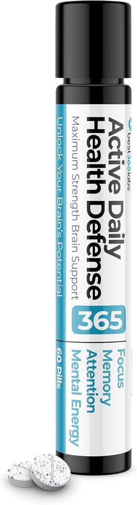 Maximum Strength Brain Support - Methylene Blue, Caffeine, and L-Theanine - Improve Focus and Memory - Unlock Your Brain’s Potential - 60 Tablets
