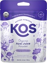 KOS USDA Poudre d'açai biologique, superaliment non sucré - Antioxydant naturel, baie d'açai pour smoothies et bols - Polyphénol Abondant, sans gluten, non-OGM, sac refermable climatique, 40 portions