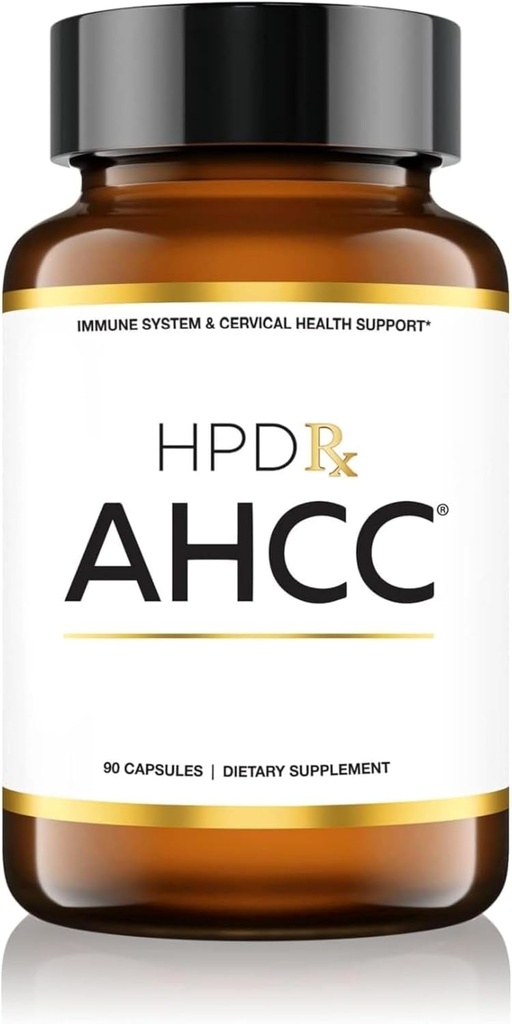 HPD Rx Premium AHCC & Shiitake Mushroom 1100 mg par supplément de service, Booster d'immunité naturelle, maintient l'activité des cellules tueuses naturelles.