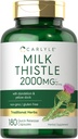 Thistle de lait de Carlyle 2000 mg 180 Capsules avec Dandelion et Darge Jaune