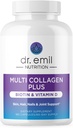 DR. EMIL NUTRIITION Multi collagène Peptides Plus Biotine et vitamine D. Compléments Biotine et collagènes