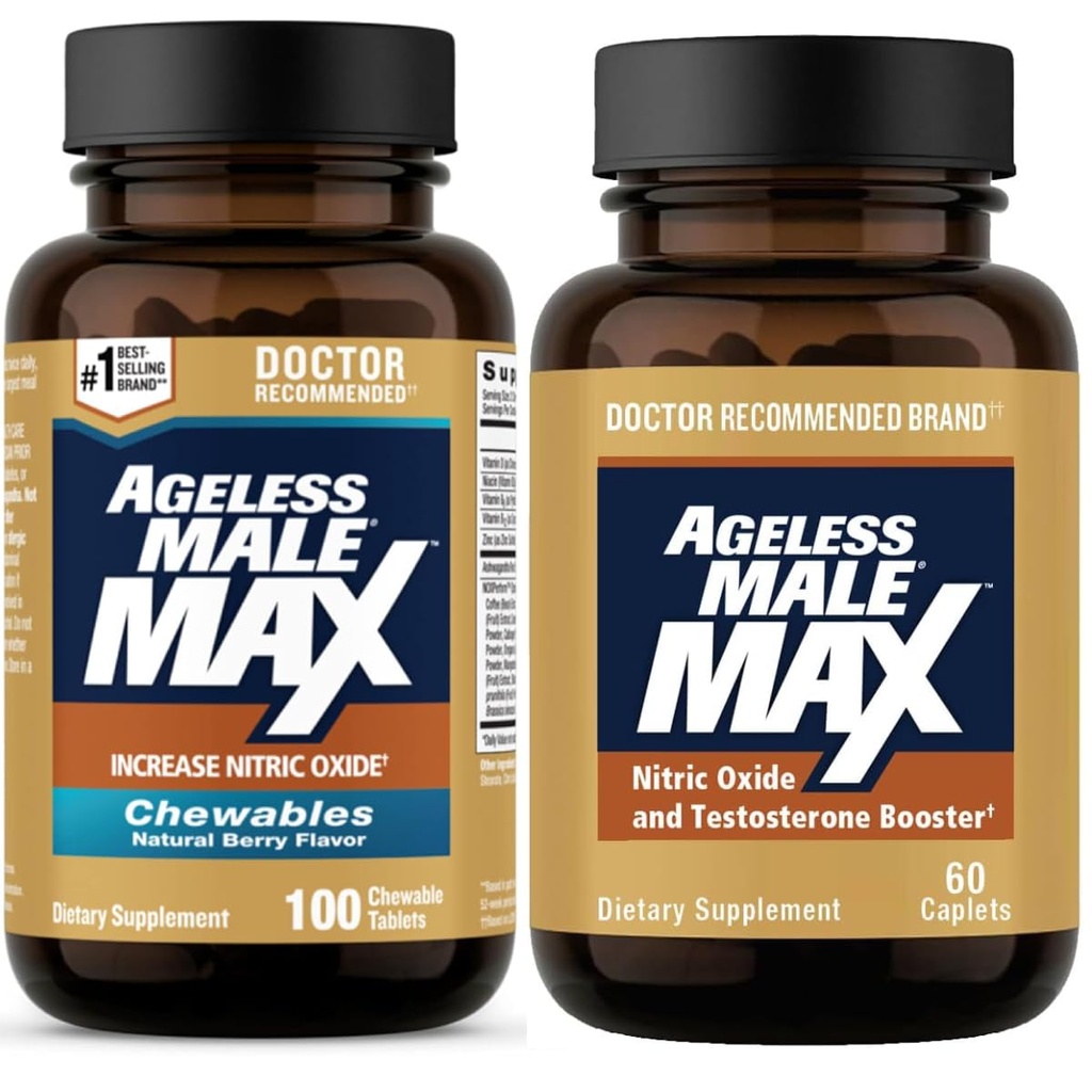 Homme sans âge Max Nitric Oxide Booster et testostérone Booster pour les hommes