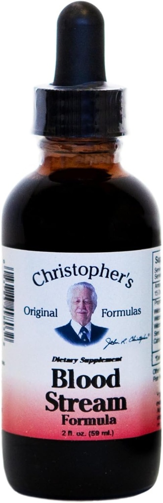 Formules originales de Christopher Formule de flux sanguin, extrait de glycérine de 2 oz - Mélange naturel de plantes
