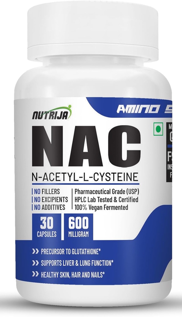 NAC (N-Acetyl L-Cysteine) 600mg - 30 Capsules