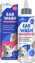 Cat & Dog Ear Cleaner Drops & Laver Solution - Traitement de l'infection par les otiques des levures et soulagement de l'oreille démangeaison pour les animaux de compagnie - Retireur de cire et traitement de la grippe pour tous les animaux de compagnie