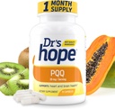 Dr's Hope Pyrroloquinoline Quinone Supplément 20 mg - favorise le cerveau, le coeur et la performance mentale - pour la fonction musculaire, la production d'énergie et la longévité - sans gluten - 30 capsules végétaliennes - 1 mois d'approvisionnement
