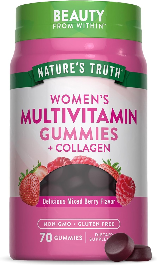 Nature's Truth Womens Multivitamin Gummies Plus Collagen & Biotin.