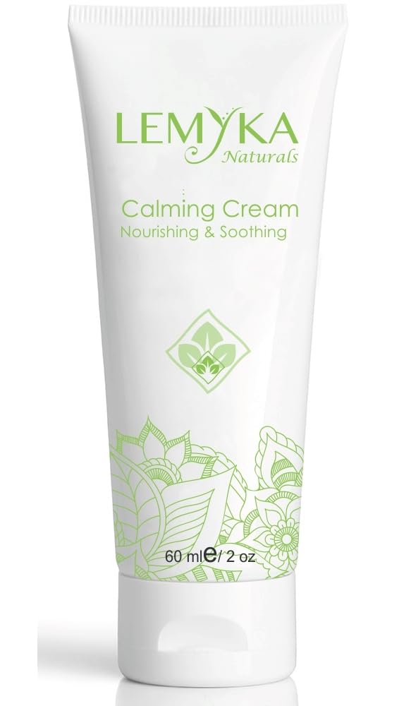 LEMYKA Natural Eczema Cream with Ceramides, Itch and Redness Relief for Atopic Dermatitis, Psoriasis, Hives, Organic Healing Ointment Long-lasting Moisturizer, Paraben-free, Fragrance-free, 2oz