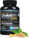 Complexe PhytoStérol Triple Strength - CholestRX - Beta-Sitostérol - 3000mg pour un maximum de soutien, sans gluten, 90 Compte - Emballage mai Varier