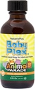 NaturesPlus Parade animale Baby Plex, Saveur Orange Naturel - 2 fl oz, boîte de 2 - Multivitamine liquide pour nourrissons et tout-petits - Sans sucre, sans gluten - 120 portions totales