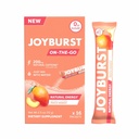 JOYBURST Mélange de boisson d'énergie, caféine naturelle (200mg) pour l'énergie durable, sans jitter, boisson d'énergie naturelle sur le trajet, sans sucre - 16 x 4g bâtonnets d'énergie (Peach Mango)