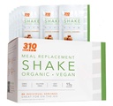 Boîte à Shake biologique 24 CT - Poudre végétale de protéines et substitut de repas Shake - Par 310 Nutrition - sans gluten, sans lait et sans soja - 0g de sucre