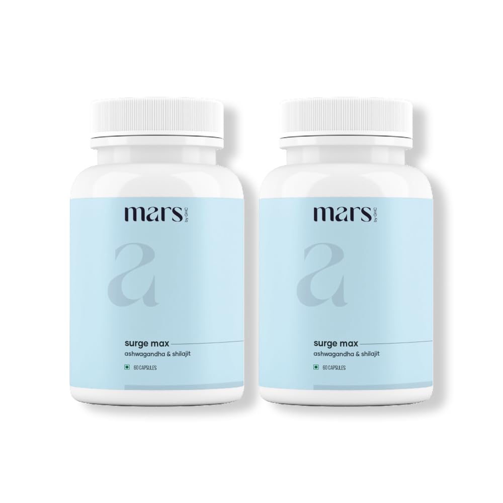 Mars Surgemax Capsules naturelles avec Shilajit & Safed Musli.