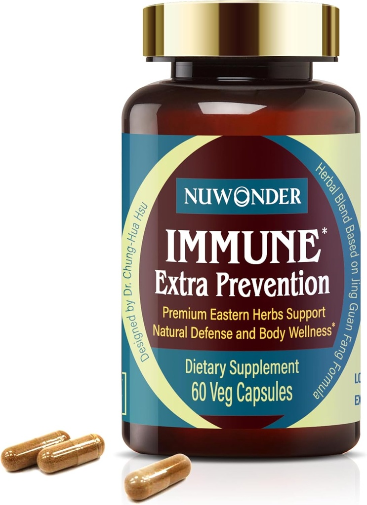 Immune Extra Prevention, Support Immune naturel, Formule testée cliniquement, Défense naturelle, Bien-être corporel, Non-Sourd, Pas d'ingrédient chimique. Il a décerné les plus grandes inventions. 60 gélules
