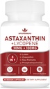 Astaxanthine et lycopène 70mg, supplément d'astaxanthine avec Phosphatidylcholine, Lutéine et Zeaxanthine, supplément puissant antioxydants pour la peau, les yeux et la santé articulaire (60 capsules)