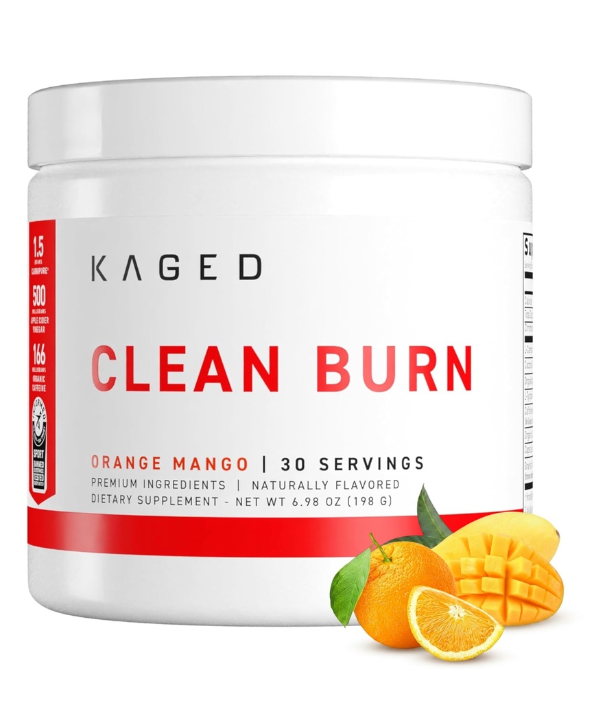 KAGED propre brûleur de graisse thermogénique poudre de CaloriBurn GP, L Carnitine, eau de coco