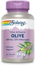SOLARAY Olive 250mg - Capsules d'extrait de feuille d'olive avec 22% Oleuropein, Plus Baume de citron - Supplément de polyphénols pour le bien-être - Vegan, garantie de 60 jours, laboratoire vérifié - 120 portions, 120 VegCaps
