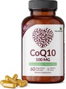 CoQ10 100 MG Production d'énergie cellulaire, 60 capsules végétariennes