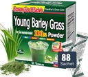 YAMAKAN Young Orley Grass Powder, Greens Superfood Poudre riche en nutriments, minéraux, vitamines et protéines végétales pour les femmes et les hommes, Orley Grass du Japon, non OGM 88 Compte
