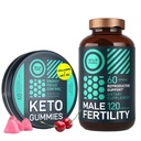 WILD FUEL Supplément masculin de fertilité et kéto-gummées santé et énergie